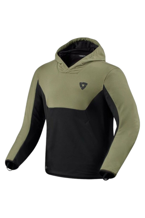 Motorradhoodie Rev'It! Andon Schwarz/Grün XL