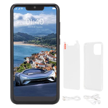 Högpresterande IP13 Pro Max 6,1" HD-skärm smartphone - 3 GB RAM, 32 GB lagring, Dual SIM, Android, Svart