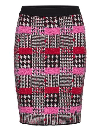 Boucle Knit Skirt Kort Skjørt Multi/mønstret Karl Lagerfeld