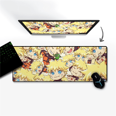Stor musemåtte Anime tegneseriestil Naturlig gummi Skridsikker Ikke-giftig Vandtæt Vaskbar Falmefri Gaming musemåtte CMP058X04