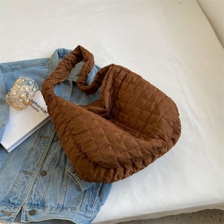 Skuldertaske Puffy Håndtaske BRUN