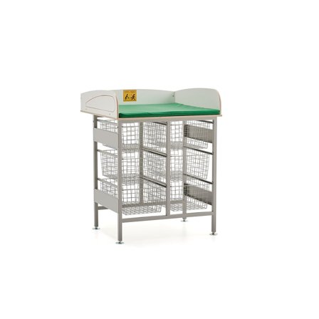 Puslebord med opbevaring NEIL, uden vask, 800x800 mm