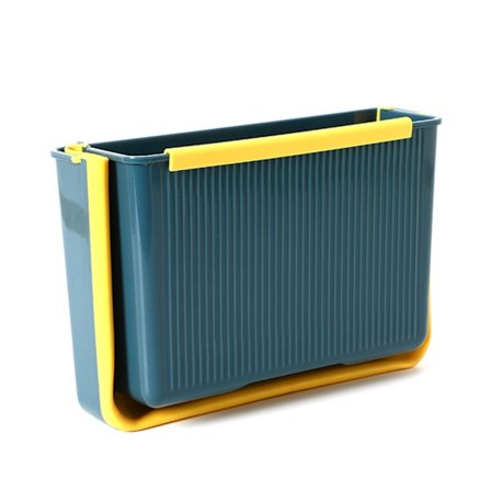 Hängande hopfällbar papperskorg för skåpdörr Sparar utrymme Lätt att nå Vikbar soptunna för bilrumsdisk