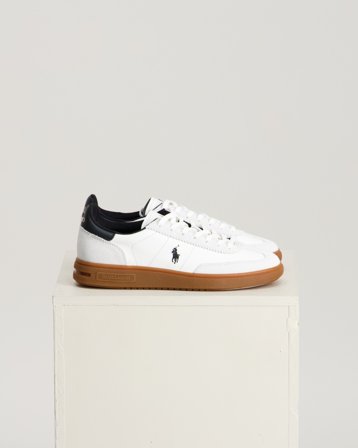 Polo Ralph Lauren Bedford Leather-Suede Sneaker Weiß Schuhe Jungen - Kids Brand Store