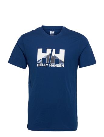 Nord Graphic T-Shirt T-shirt Blå Helly Hansen