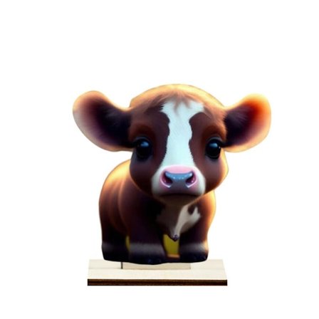 Tecknade ko-prydnader Träko-figurer 5 5