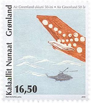 Grønland - Air Greenland - Postfrisk frimærke