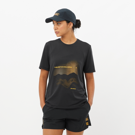 Salomon - T-Shirts Shkout Core Ss Tee Gts W - Deep Black