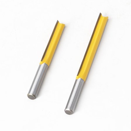 2 stk. 8mm lige rillefræsere hårdmetal lige fræsejern ekstra lang skaft lige fræsere planfræsere 50mm 76mm
