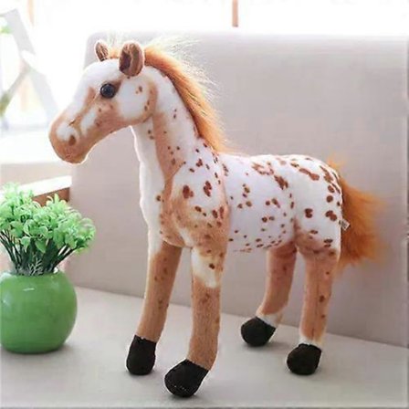 A30cm Simulasjon Hest Plysj Leker Søt Utstoppet Dyr Zebra Dukke Myk Realistisk Hest Leke Barn Bursdagsgave[YJD]