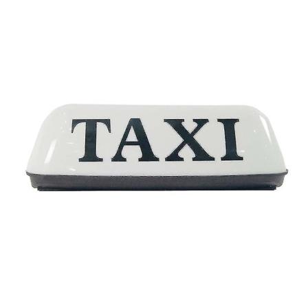 Led Taxi Tagdækslys Belysningsskilt Taxi Topindikatorlys 12v Bil Kupellys-yuhao White
