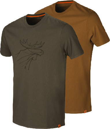 Härkila Men ́s Härkila Graphic T-Shirt 2-Pack Men short-sleeved sweaters Green XL