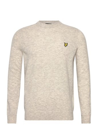 Lyle & Scott Lambswool Blend Crew Neck Jumper - Grey - XL