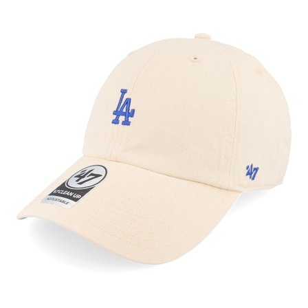 47 Brand - MLB - Beige - unconstructed - Cap - Los Angeles Dodgers MLB Base Runner Clean Up Natural Dad Cap - Hatstore