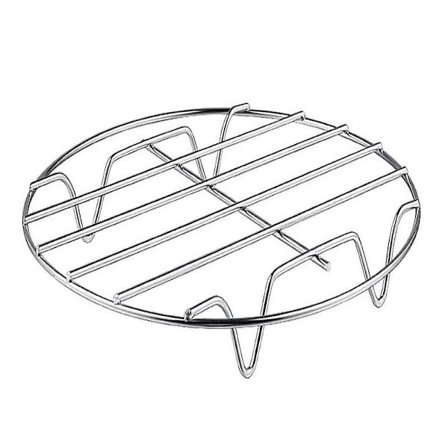 2 st Air Fryer Rack Rostfritt Stål 7,8 tum Hållare Xl Air Fryer Tillbehör, Flerfunktionell Dubbelskiktsställ Med 5 Grillspett För De Flesta 5,3-5,8 Q