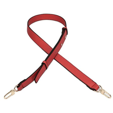 Handväska i äkta läder Axelrem Crossbody RÖD