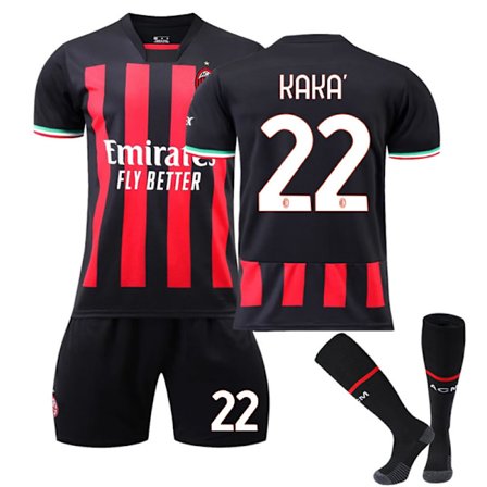 AC Milan Hjemmefotballdrakt for barn nr 22 KAKA