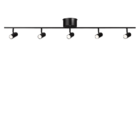 Belid Spotlights Cato Skena 5 Lampor Unisex Svart