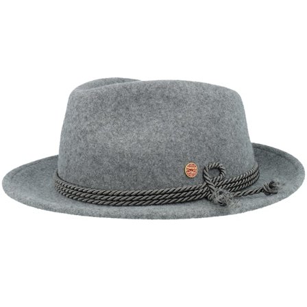 Mayser - Grey - traditionalbeanie - Hat - Maleo Wolle Plus Stone Fedora - Hatstore