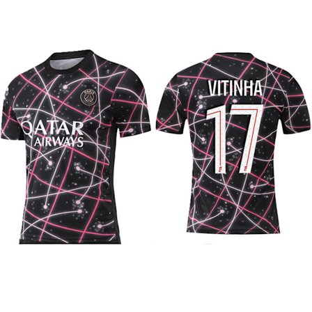 25-26 Paris Saint-Germain F.C. Rosa Special Edition NO.17 VITINHA Träningsfotboll T-shirt S-2XL