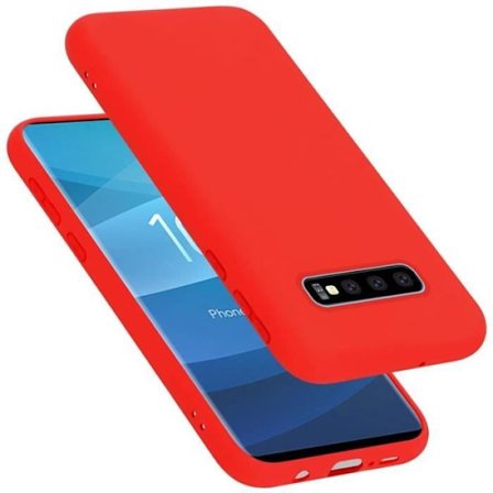 Coque för Samsung Galaxy S10 PLUS Fodral i LIQUID RED Etui Case Cover Skydd i silicone TPU mobiltelefon