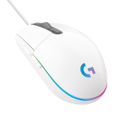 Spelmus - Trådad - Logitech G - G203 - Vit