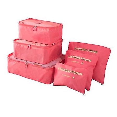 Rejseorganiseringsposer, 6 stk. Rejsepakningssæt