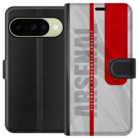 Yhteensopiva Lompakkokotelo Google Pixel 10 Arsenal FC logo juliste jalkapallo Premier League seura punainen valkoinen tausta Gunners jalkapallojoukku