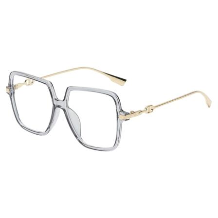 1/2/3/5 Fashionabla för snygga kvinnor Anti-Blue Light Glasögon Gold grey frame 1Set