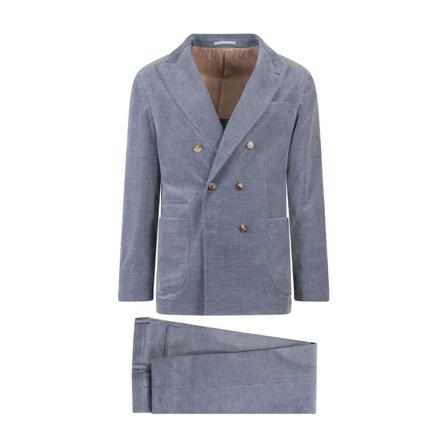 Brunello Cucinelli Suit blå, Herr Kostymer, Herr, Storlek: L