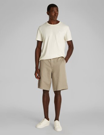 Calvin Klein Jeans Linen Tencel Short - Beige - 38