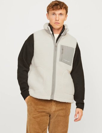 Jack & Jones Jorvesterbro Teddy Bodywarmer Aw24 Noos - Cream - L
