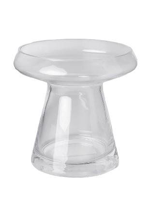 MANO ATELIER Glasvas 17 cm Dekoration Transparant ONESIZE