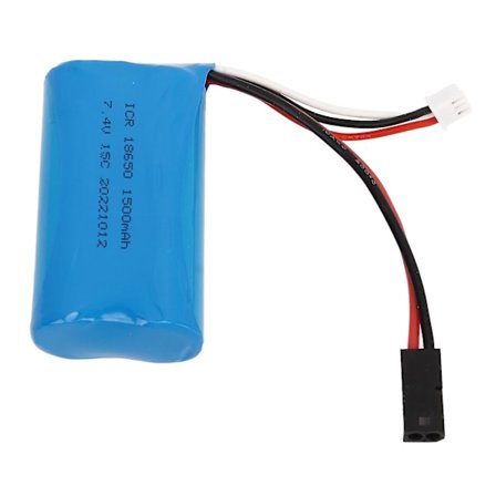 18650 7.4V 1500mAh Lithium Batteri med 5500 Stik Udskiftningsbatteri til RC Bil Fly Skib