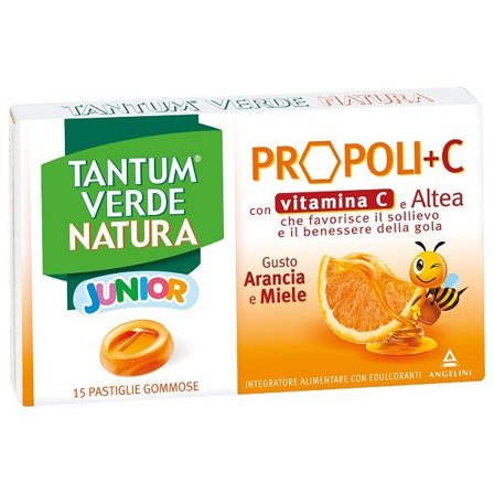 Tantum Verde Natura Junior Propoli+C Arancia E Miele Con Vitamina