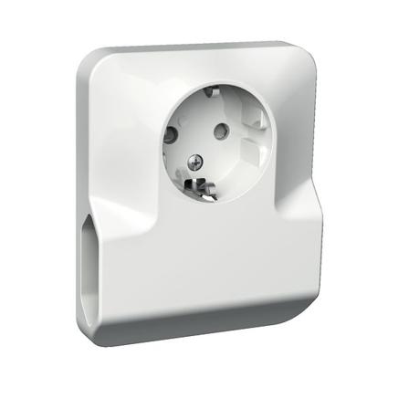 Schneider Electric Exxact Seinäpistorasia 1x maadoitettu, 2x luokka II Ei jaettua kantaa, Katkaisijat & pistorasiat