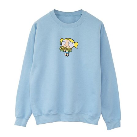 The Powerpuff Girls Dam/Dam Sweatshirt XL Baby Blue