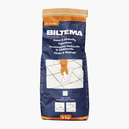 Vitgrå Kakel Klinkerfog Smidig Fogmassa 5 Kg Fogmassa - Biltema