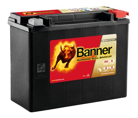 Banner Running Bull BackUp 51801M Startbatteri 12V, 20 Ah, Elfördelning & strömförsörjning