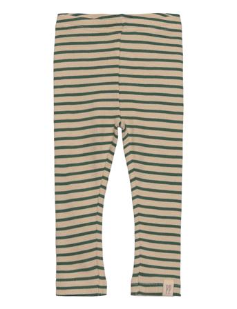 Legging Modal Striped Bottoms Leggings Green Petit Piao