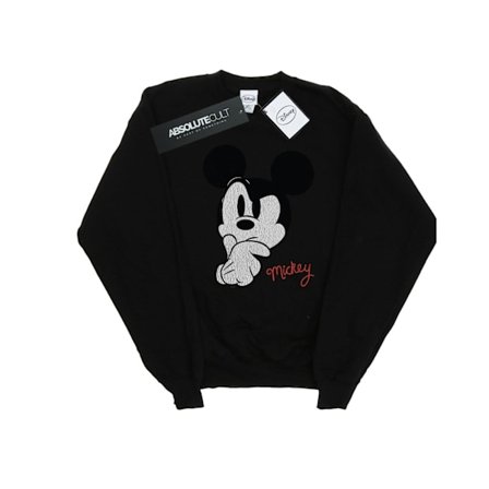 Disney Dam/Damer Mickey Mouse Distressed Ponder Sweatshirt