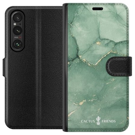 Kompatibel Tegnebogsetui til Sony Sony Xperia 1 V Cactus and Friends – JadeVeins