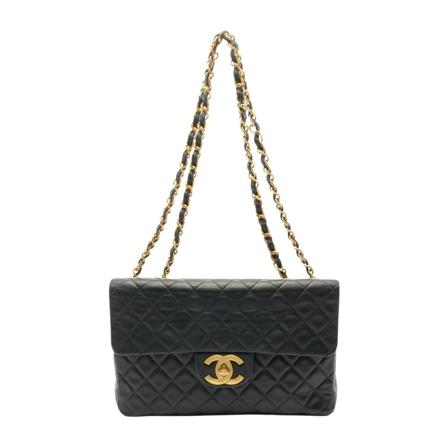 Chanel Vintage Pre-owned Shoulder Väska svart, Dam Vintage Väskor, Dam, Storlek: ONE SIZE
