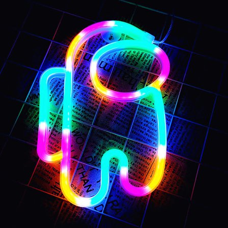 Alien Neon-kyltit Astronautti Neon-kyltit USB tai paristokäyttöinen lastenhuoneeseen makuuhuoneeseen baariin ravintolaan pelihuoneeseen jouluun(