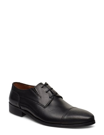 Lindbergh Black Classic Leather Shoe - Black - 42