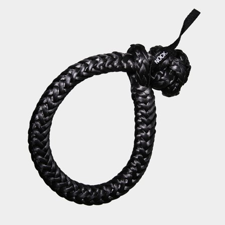 Soft shackle NOCK Titan Pro, UHMWPE 78, negro, Ø20 mm (fabricado con cuerda de Ø10 mm), 200 mm, 7800 kg