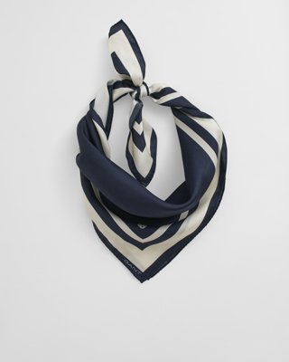 GANT - Silkeskjerf til dame evening blue