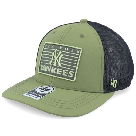 47 Brand - MLB Grön trucker Keps - New York Yankees Outskirts Fatigue Green/Black Trucker @ Hatstore