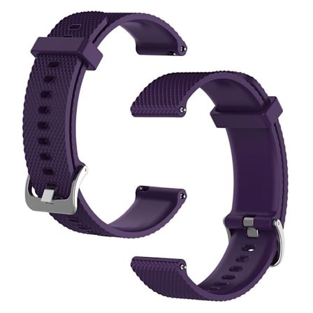 20mm Universal simple silicone watch strap - Purple