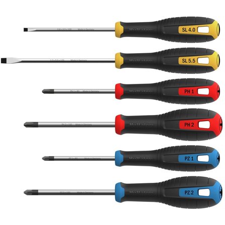 Hultafors HSS SL/PH/PZ Skruvmejselsats 6 delar, Skruva